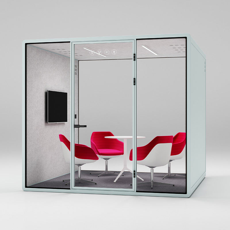 Collaborative Pod SpacePod 4-Person Office Pod - Model XL – Collaborative Design Space