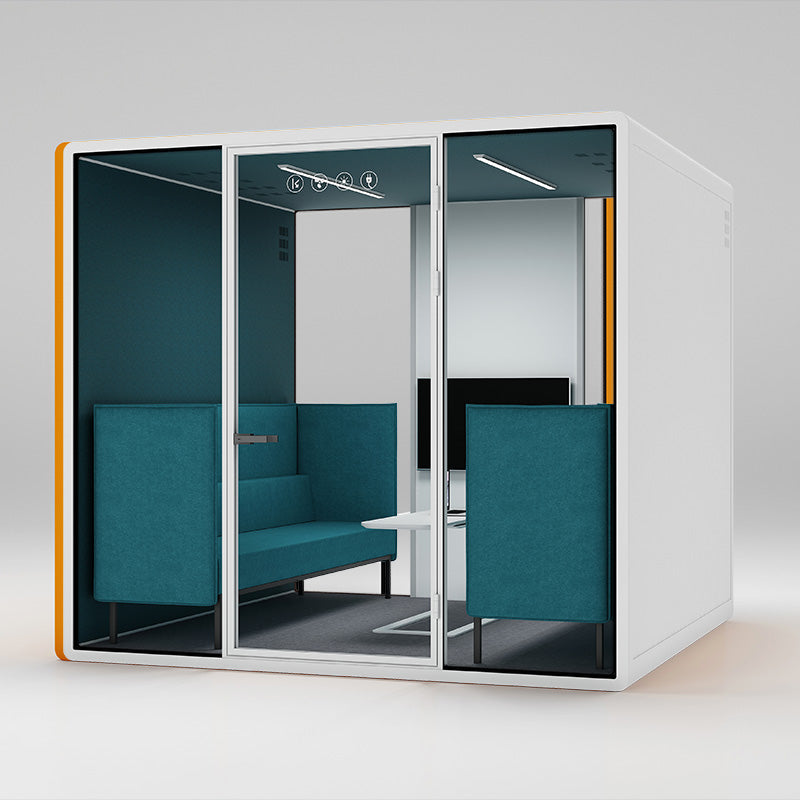 Collaborative Pod SpacePod 4-Person Office Pod - Model XL – Collaborative Design Space