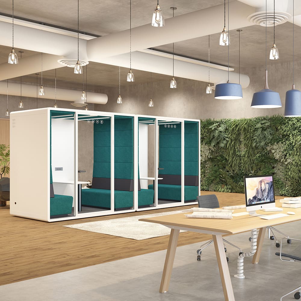 SpacePod 4-Person Office Pod - Model DL – Collaborative Design Space