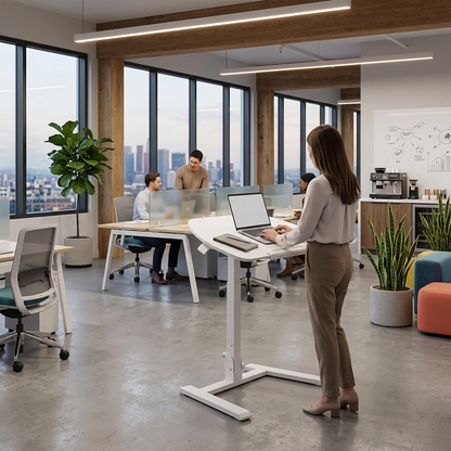 FoldiDesk - Foldable Mobile Sit Stand Desk