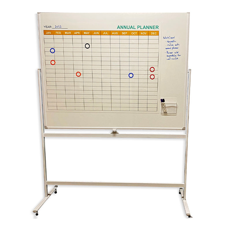 EzyVM Yearly Planner 120 X 90 cm - Magnetic Stick-on Film