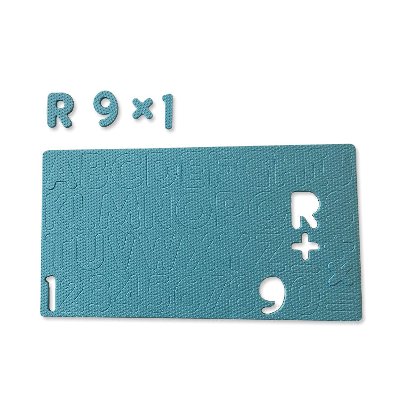 EzyVM Magnetic Blue Alphabet & Numbers Suit Board